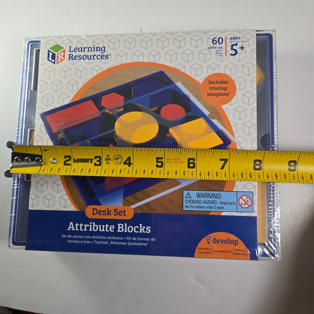 Learning Resources Desk Set Attribute Blocks 60 Piece Educational Toy Age 5 Plus - Picture 5 of 5